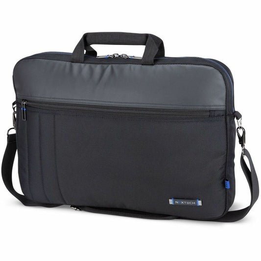 Nextech Carrying Case (Briefcase) for 17.3" Notebook - Black