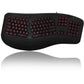 Adesso AKB-150EB Color Illuminated Ergonomic Keyboard - AKB-150EB-FR