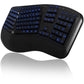 Adesso AKB-150EB Color Illuminated Ergonomic Keyboard - AKB-150EB-FR