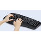 Adesso AKB-150EB Color Illuminated Ergonomic Keyboard - AKB-150EB-FR