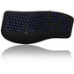 Adesso AKB-150EB Color Illuminated Ergonomic Keyboard - AKB-150EB-FR