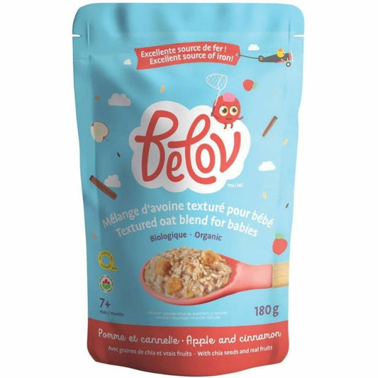 Belov Cereal Textured Oat Blend For Babies- Organic Apple and Cinnamon