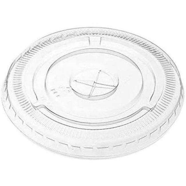 Globe PET Lids with Hole Flat