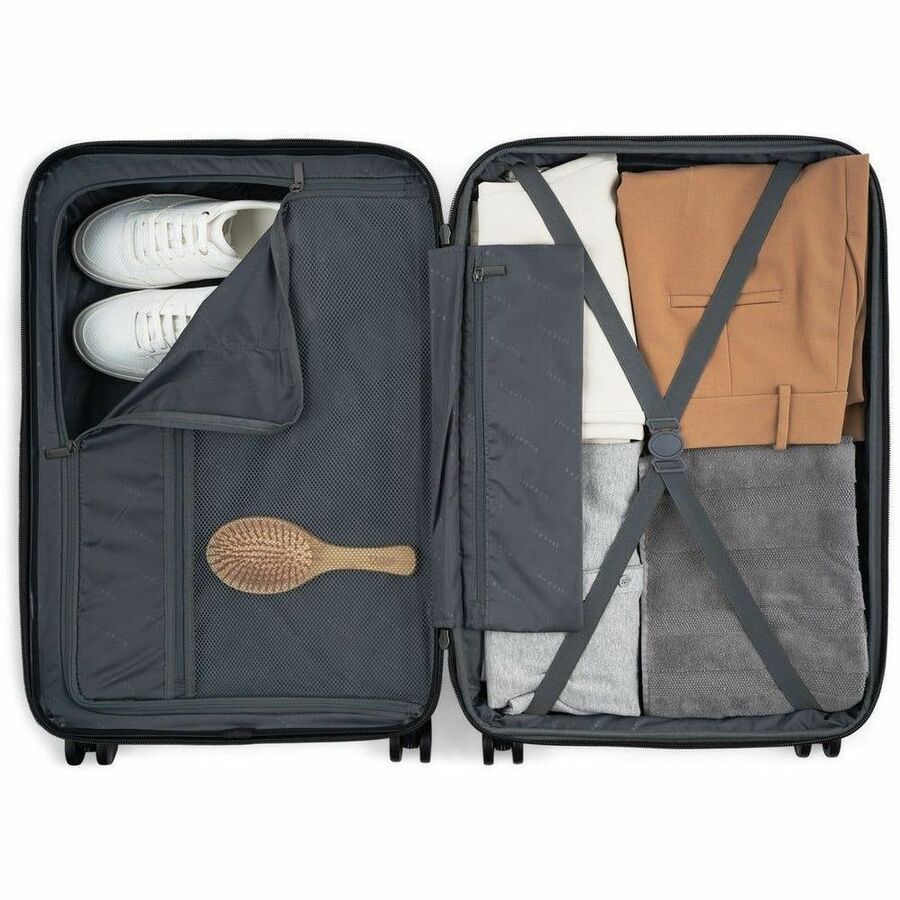 bugatti WELLINGTON Travel/Luggage Case (Carry On) Travel - Silver - HLG5120-PEWTER