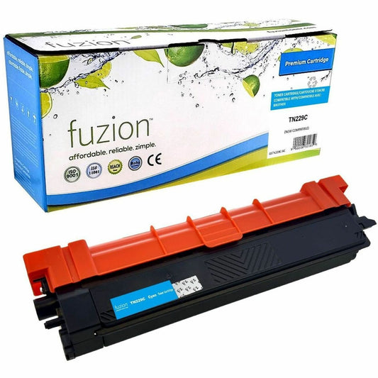 fuzion Laser Toner Cartridge - Alternative for Brother TN229XLC - Cyan - 1 Each