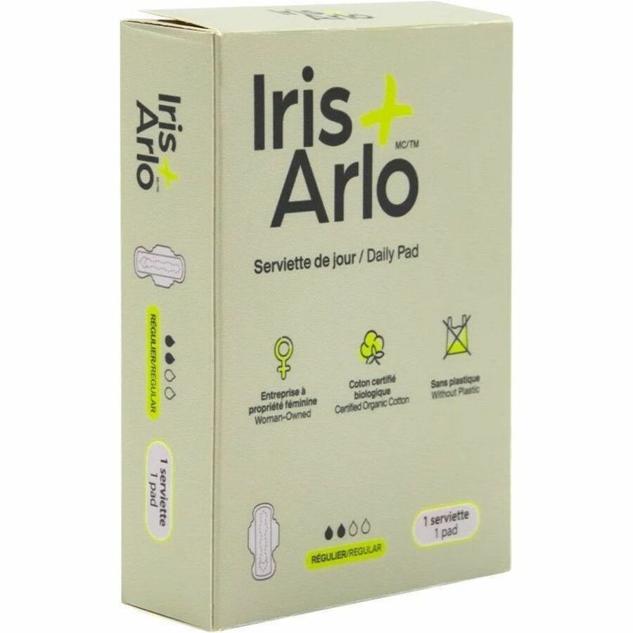 Iris + Arlo Bulk - 100% Organic Cotton Daily Pad Individual Box - 3-2-250-1-3