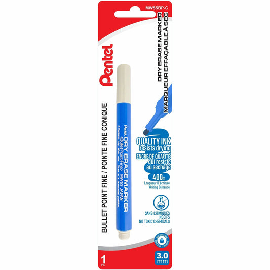 Pentel Dry Erase Marker (3.0mm) 1PC Pack, Blue Ink