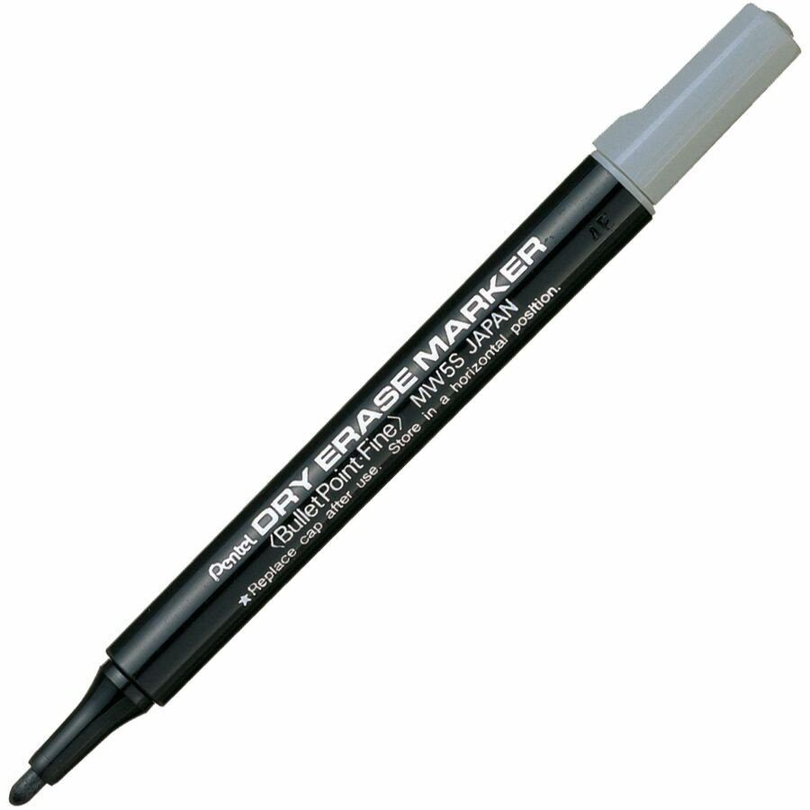 Pentel Dry Erase Marker (3.0mm) 1PC Pack, Black Ink - MW5SBP-A