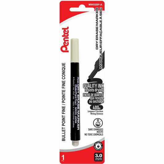 Pentel Dry Erase Marker (3.0mm) 1PC Pack, Black Ink