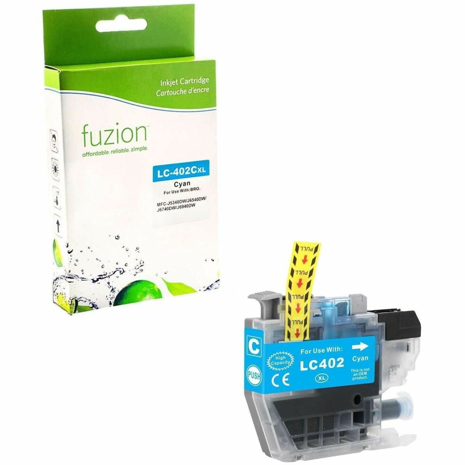 fuzion Compatible Inkjet for Brother LC402XLCS - Cyan