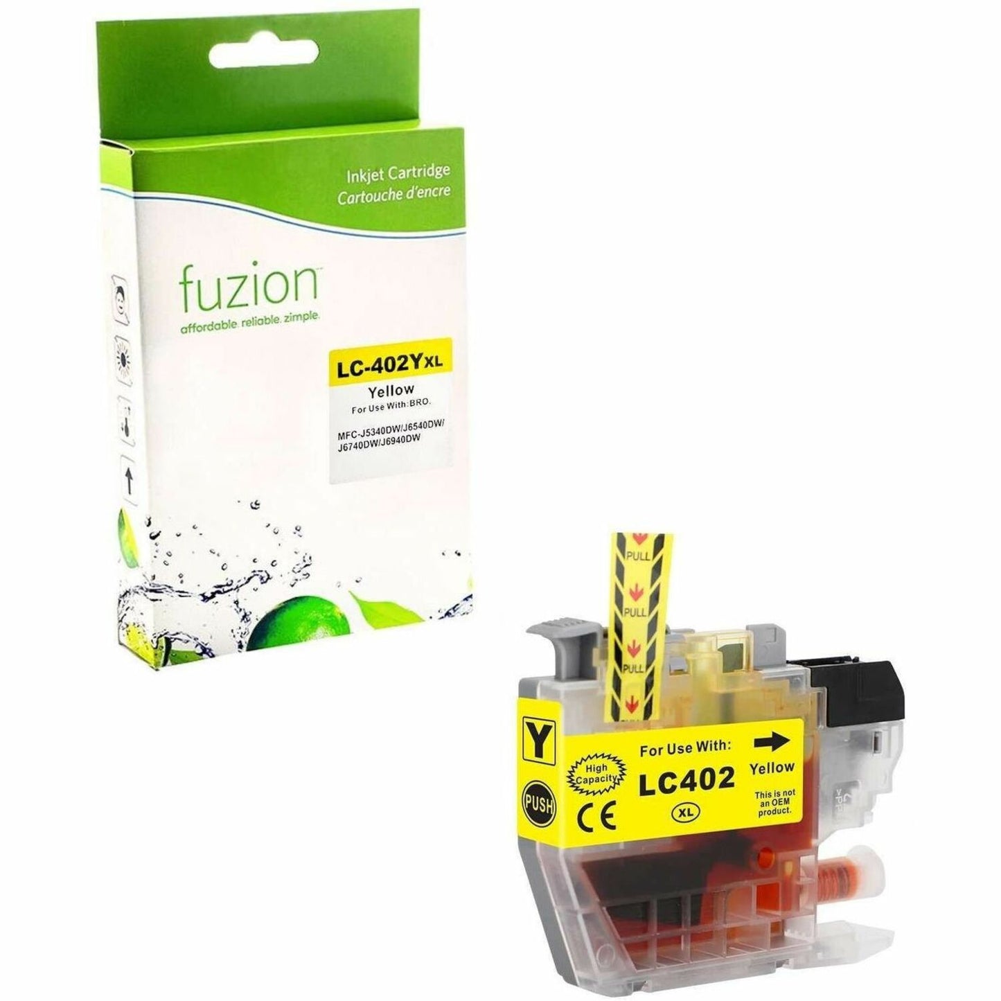 fuzion Compatible Inkjet for Brother LC402XLYS - Yellow