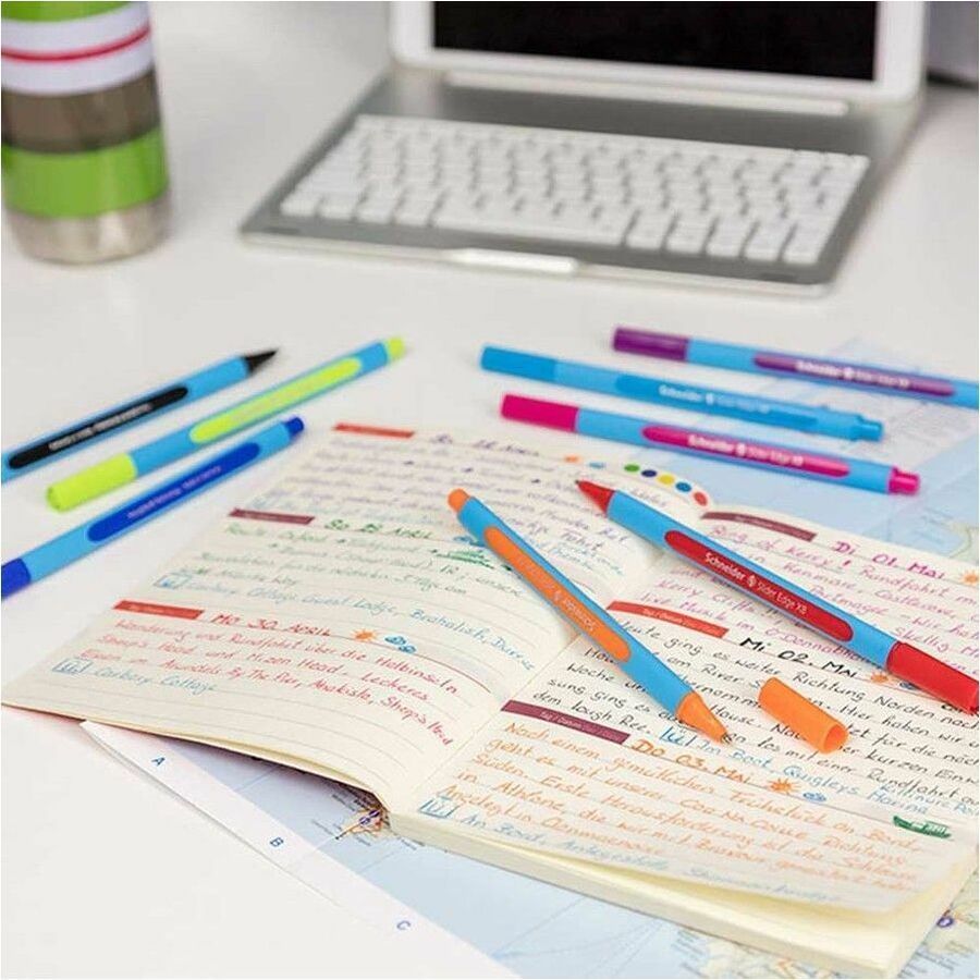 Schneider Slider Edge Ball Point Pens Assorted Colours 10/pkg - RS152290
