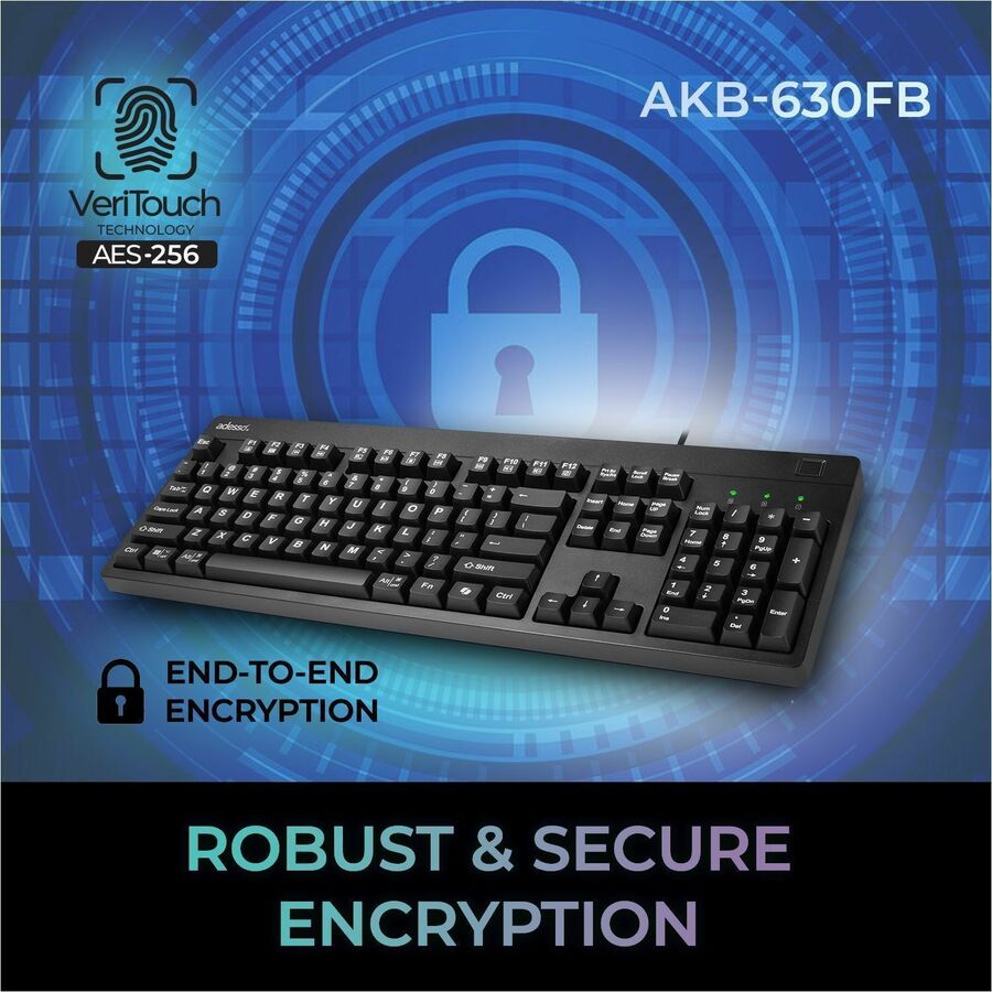 Adesso EasyTouch AKB-630FB Keyboard - AKB-630FB