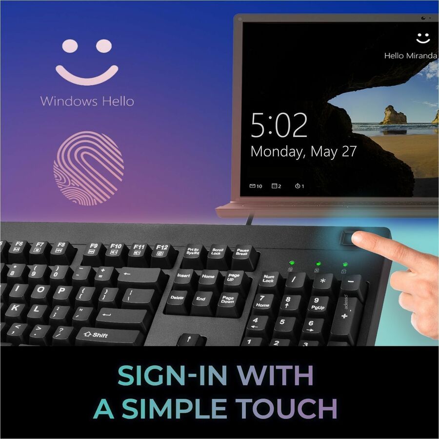Adesso EasyTouch AKB-630FB Keyboard - AKB-630FB