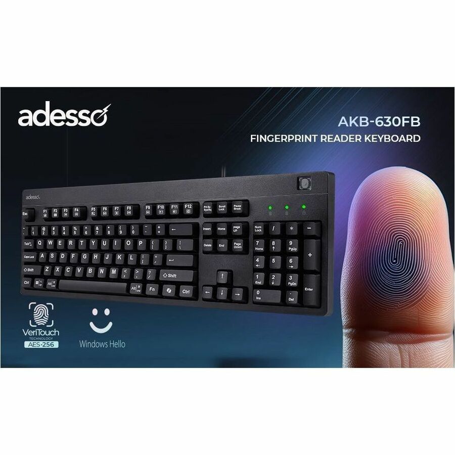 Adesso EasyTouch AKB-630FB Keyboard - AKB-630FB