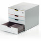 VARICOLOR&reg; MIX SAFE 4 DRAWER UNIT with top lockable draw which keeps important and confidential documents locked away and helps support GDPR. - 762627