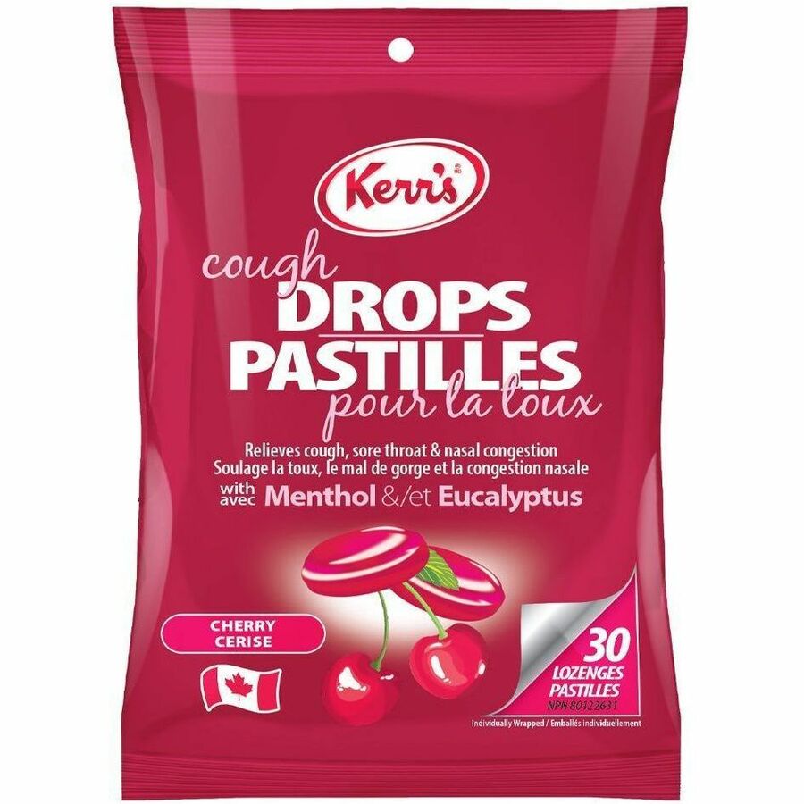Kerr's Cherry Menthol Eucalyptus Cough Drops