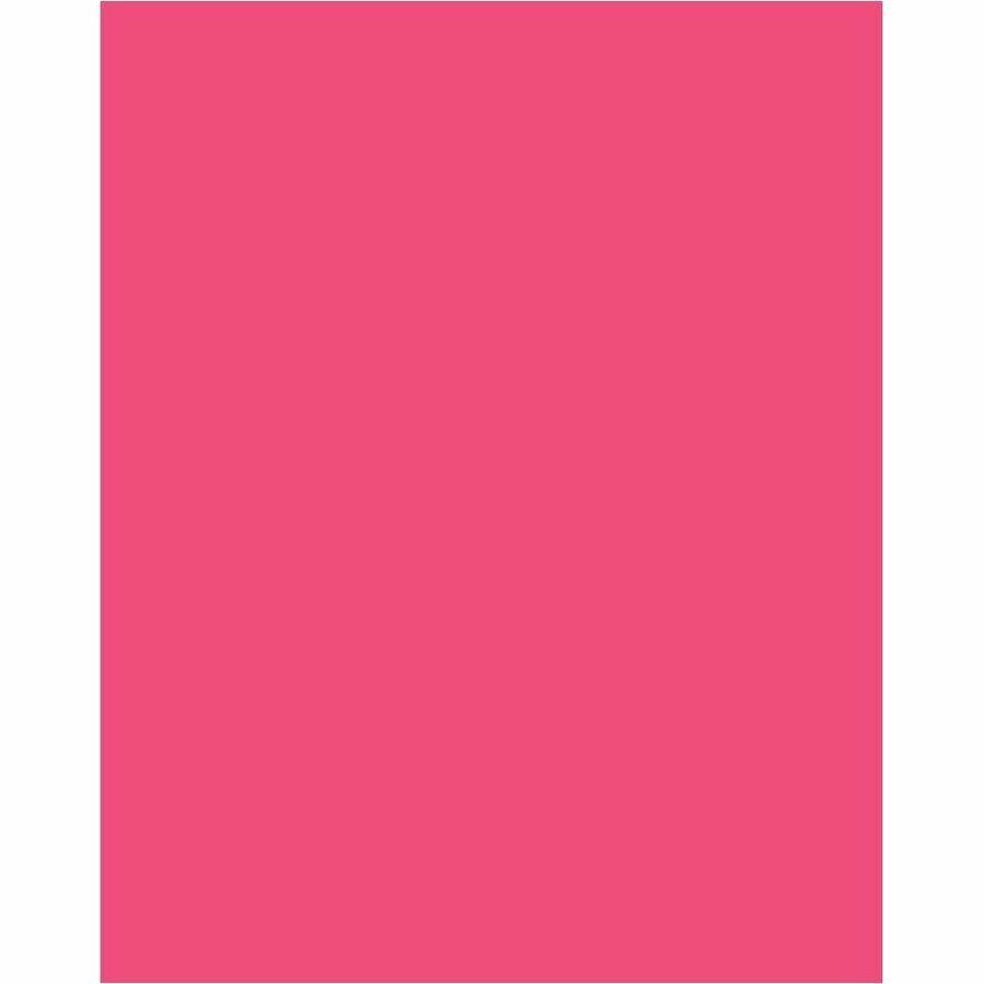 Pacon&reg; UCreate Neon Coated Poster Board, Neon Pink, 22" x 28" , 1 Sheet