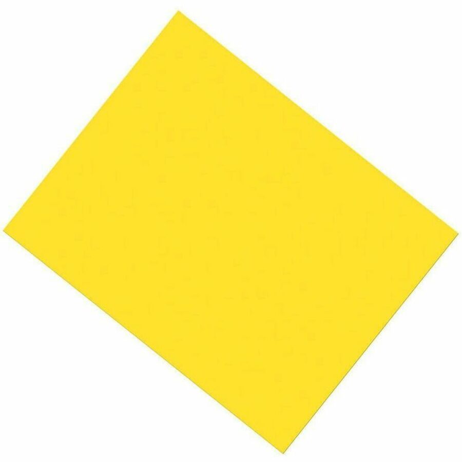 Pacon&reg; UCreate Coated Poster Board, Yellow, 22" x 28" , 1 Sheet