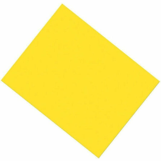 Pacon&reg; UCreate Coated Poster Board, Yellow, 22" x 28" , 1 Sheet