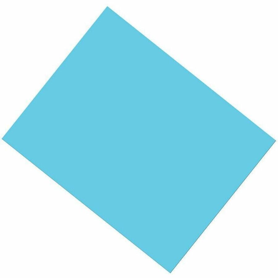 Pacon&reg; UCreate Coated Poster Board, Light Blue, 22" x 28" , 1 Sheet