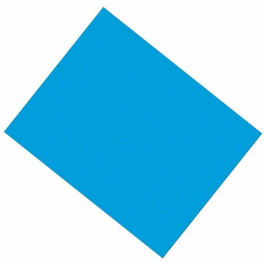 Pacon&reg; UCreate Coated Poster Board, Blue, 22" x 28" , 1 Sheet
