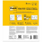 Post-it&reg; Easy Erase Whiteboard Surface, White, 9.1" x 9.1" - EE-SH-2PK-RET