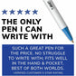 BIC Clic Stic Fashion Retractable Ball Point Pen, Blue, 12 Pack - CSM11 BLU-CA-NVXC