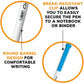 BIC Clic Stic Fashion Retractable Ball Point Pen, Blue, 12 Pack - CSM11 BLU-CA-NVXC