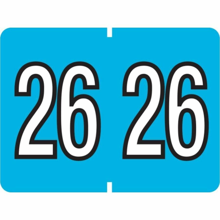 Pendaflex End Tab Year Labels - 2026 - Light Blue, 500/Box - 06726