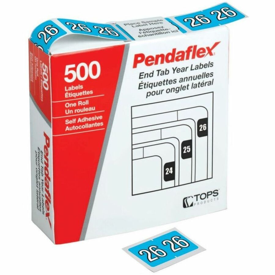 Pendaflex Self-Adhesive End-Tab 2026 labels