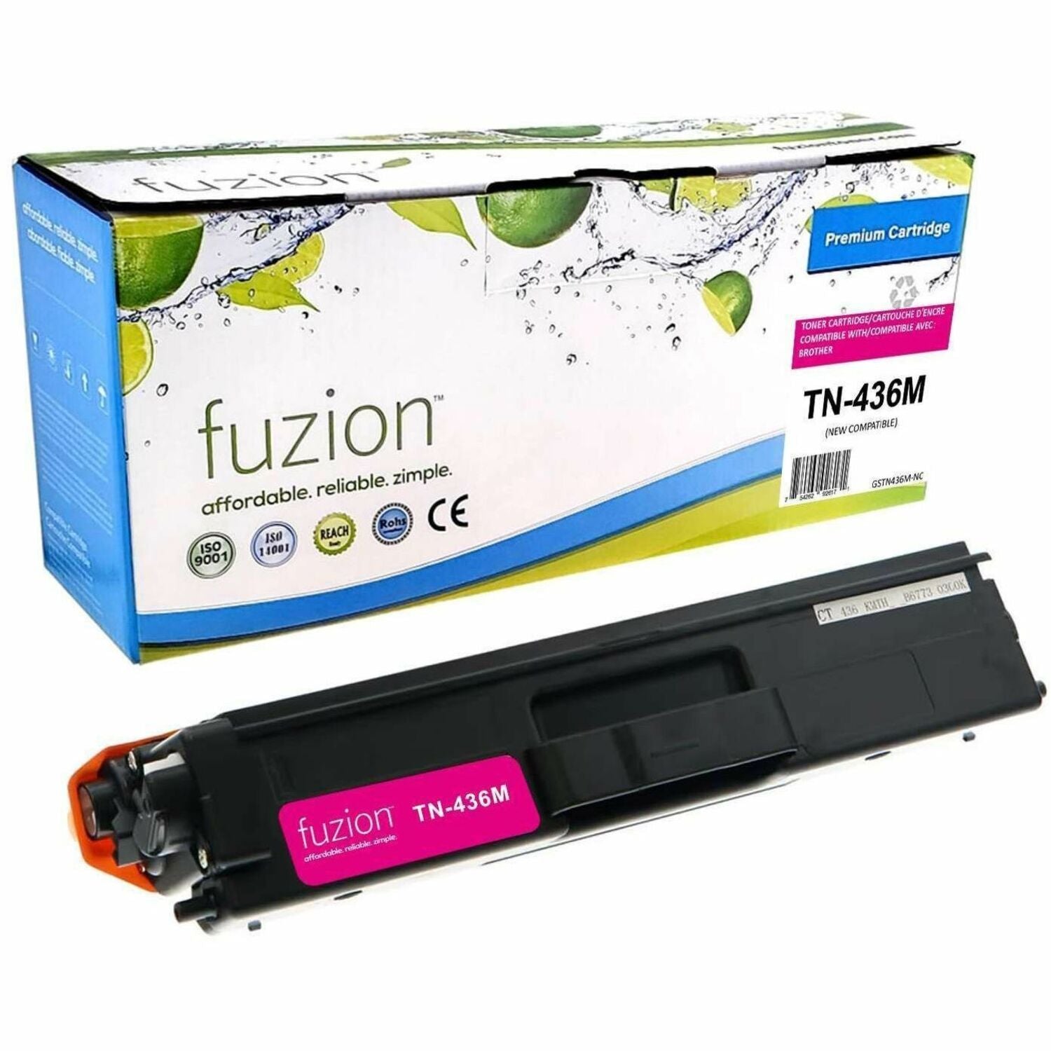fuzion Compatible Toner Super High Yield for Brother TN436M - Magenta