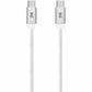 Blu Element Braided Charge/Sync USB-C to USB-C Cable 4ft 60W White - BEC2C5W