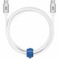 Blu Element Braided Charge/Sync USB-C to USB-C Cable 4ft 60W White