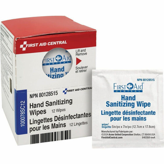 First Aid Central SmartCompliance Hand Sanitizer Wipe