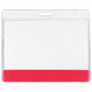 Avery Translucent Colour Bar Vinyl Name Tag Holders Pack of 10 Holders, Red