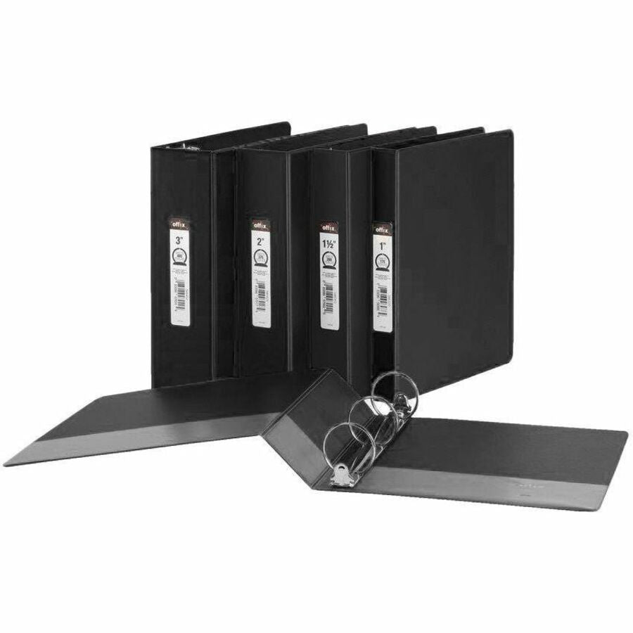 Offix Round Ring Binder - 1/2" - Black
