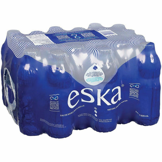 ESKA Sparkling Carbonated Spring Water, 12/Pack