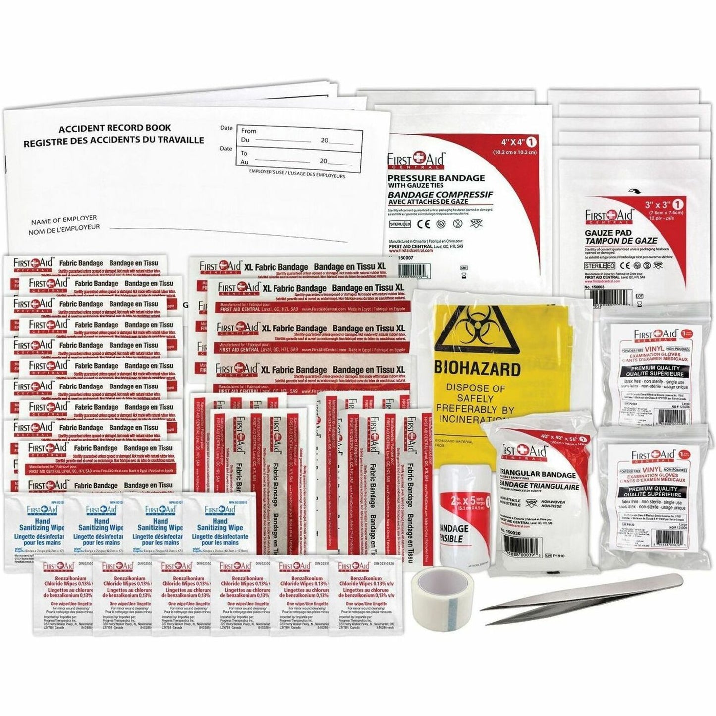 First Aid Central British Columbia Personal First Aid Kit Refill