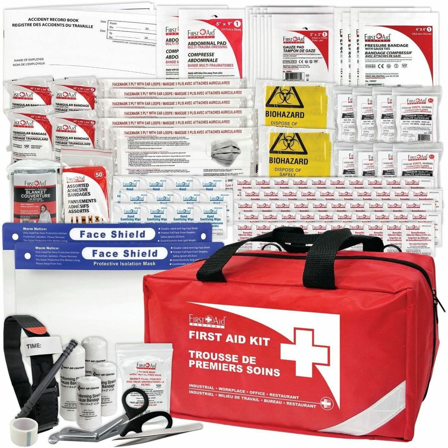 First Aid Central Brtitish Columbia Basic First Aid Kit - Nylon Bag