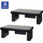 DAC&reg; Stax MP-107x2 Ergonomic Height-Adjustable Monitor Riser/Laptop Stand, Black, 2 Pack