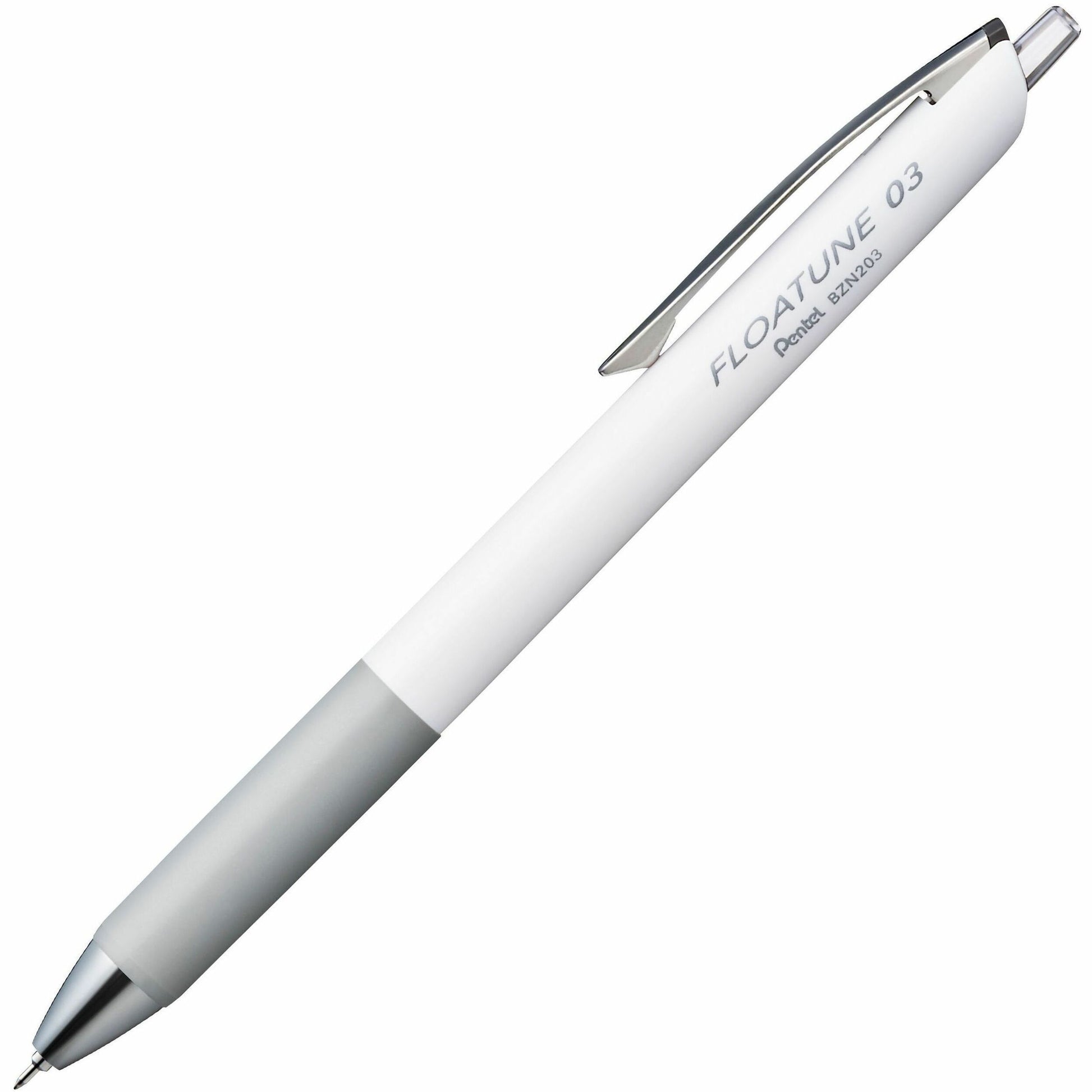 Pentel Floatune, Retractable Advanced Rollerball Pen, 0.3mm Tip, Black Ink