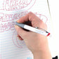 Pentel Floatune, Retractable Advanced Rollerball Pen, 0.5mm Tip, Red Ink - BZN205-B