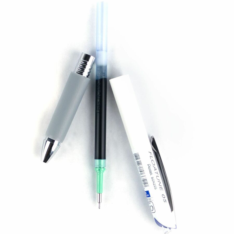 Pentel Floatune, Retractable Advanced Rollerball Pen, 0.5mm Tip, Blue Ink - BZN205-C
