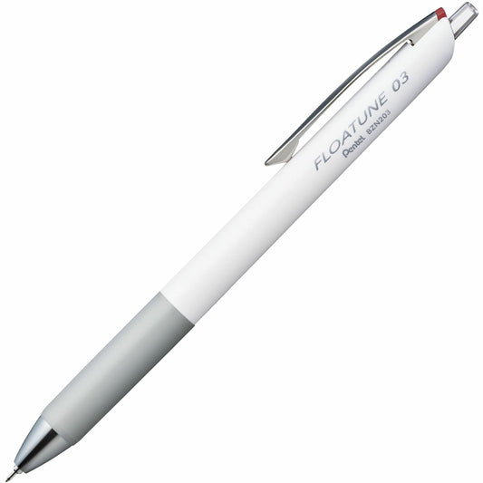Pentel Floatune, Retractable Advanced Rollerball Pen, 0.3mm Tip, Red Ink
