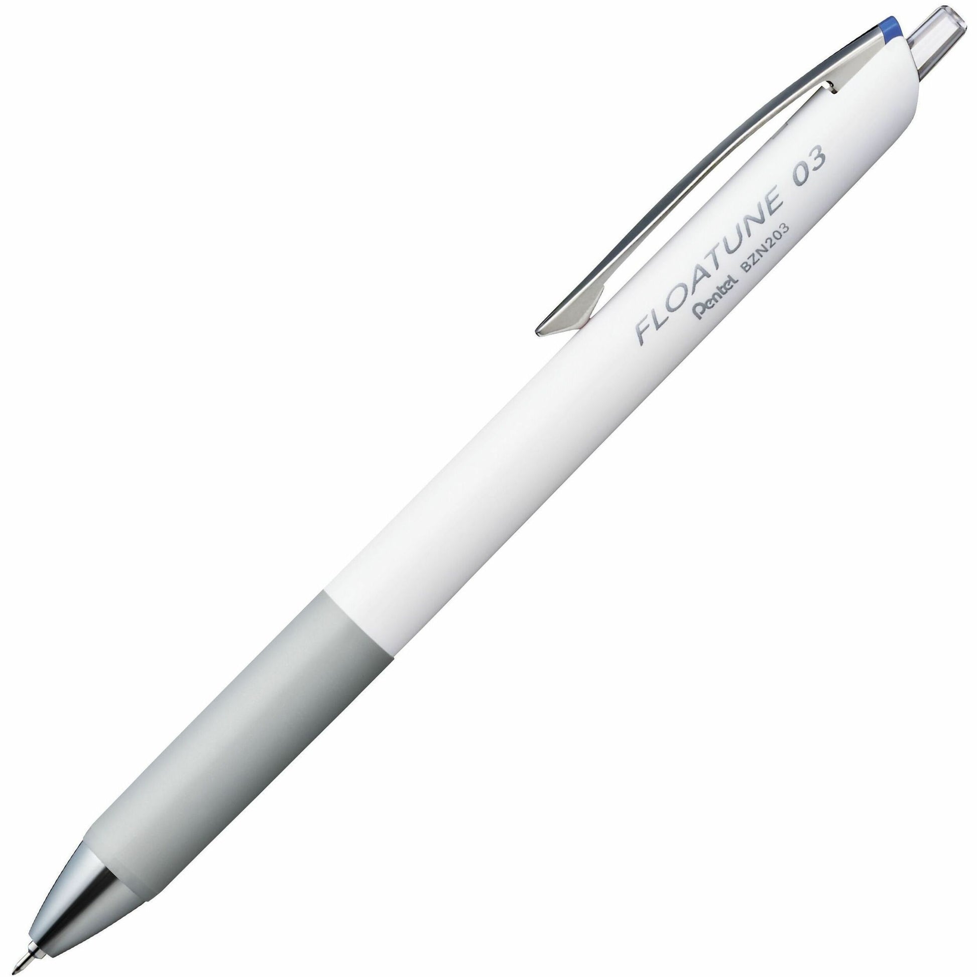 Pentel Floatune, Retractable Advanced Rollerball Pen, 0.3mm Tip, Blue Ink