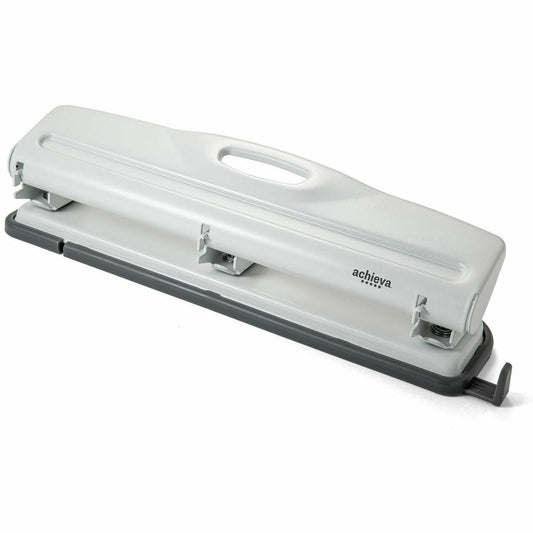 Officemate Economy 3-Hole Punch, 12-Sheet Capacity - White