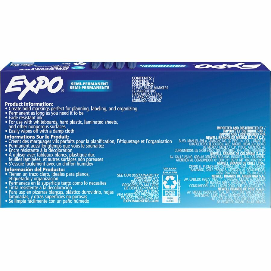Expo Wet Erase Markers, Fine Tip - 2211319