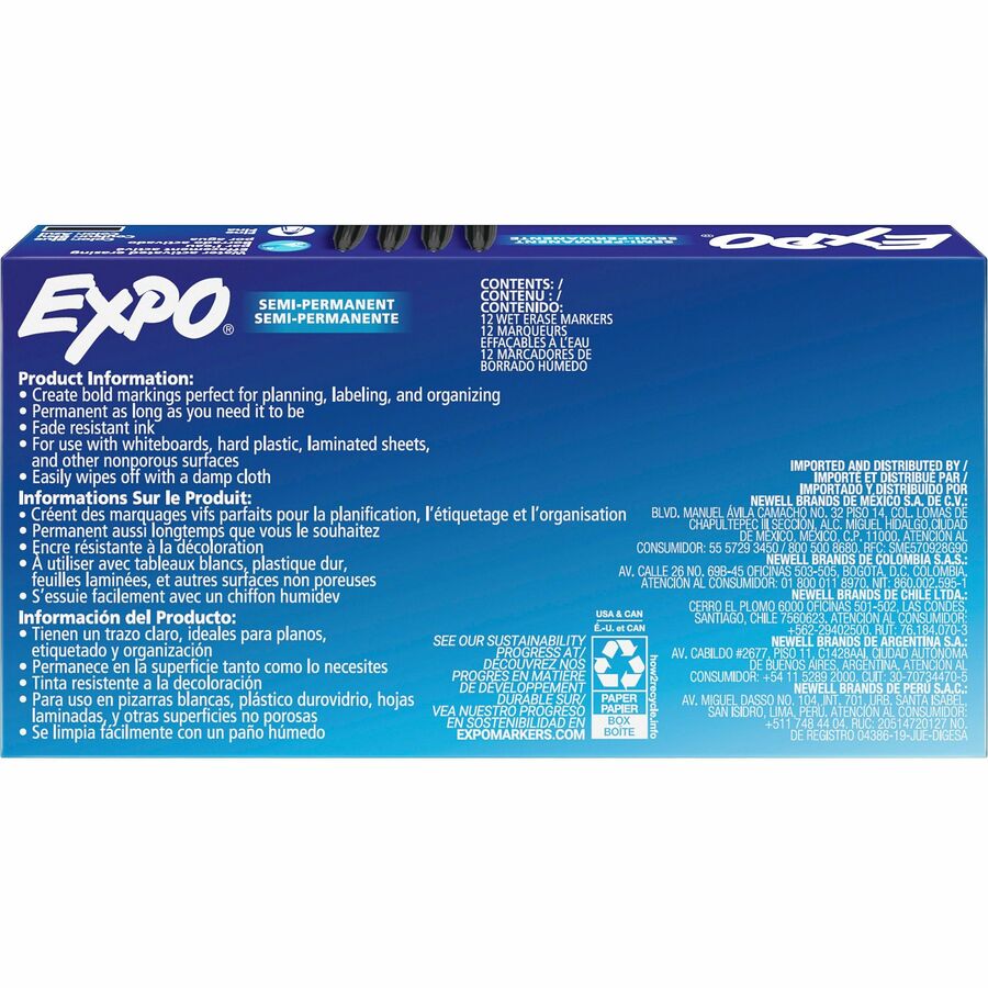Expo Wet Erase Markers, Fine Tip - 2211316