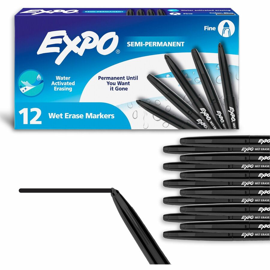 Expo Wet Erase Markers, Fine Tip - 2211316